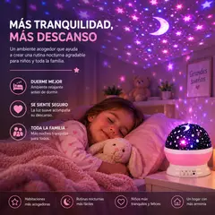 MOVI - Proyector Cielo Estrellado Led Giratorio para rutina de descanso infantil NUBI™