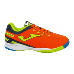 JOMA - Zapatilla Toledo Junior Niño Naranja Amarillo Fútbol Sala Indoor Suela No Marcante