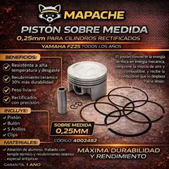 GENERICO - Kit piston Yamaha FZ25 0.25