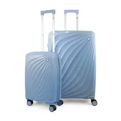 F LA MALETA DE CHILE - Pack 2 Maletas Cabina S 10k + Grande L 23k Slay celeste