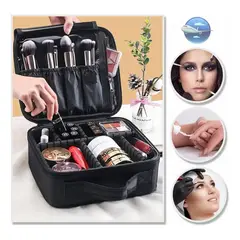 VIDA BUENAS - Maleta Portátil Color Negro Para Maquillaje Y Manicure Cosmetología