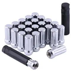 GENERICO - Set X16 Pernos De Seguridad Para Llantas + Llave M12x1.5