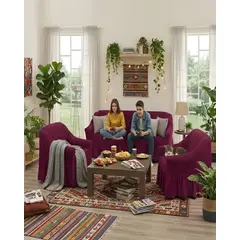 MYLHOGAR - Fundas Elásticas para Sofá Living 3 Piezas Protectoras 3 Cuerpos