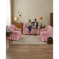 MYLHOGAR - Protector Sofá Living Elástico 3 Piezas Ajuste Perfecto