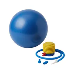 HEALTHY - Balón Yoga Rehabilitación Inflador 55 Cm + Asesoría Kinésica