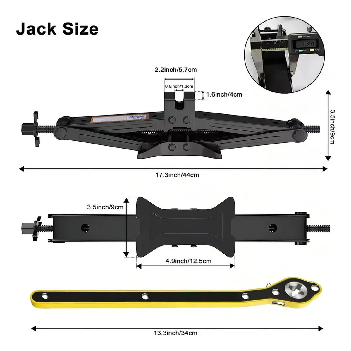 BLUEDREAMER - Gata Hidráulica Castlen Tijera 3 Toneladas Para Auto
