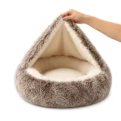 LITTLE PETS - Cama Iglu Cueva Cálida Antideslizante Mascotas 58cm
