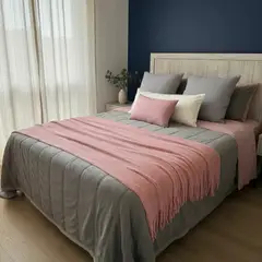 TODOHOGAR SANTIAGO DE CHILE - Set Renovación Invierno Refugio Rosa 7 Piezas