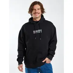 MAUI AND SONS - Poleron Canguro Neon Break Negro Hombre