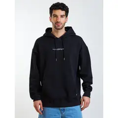 MAUI AND SONS - Poleron Canguro Script Negro Hombre