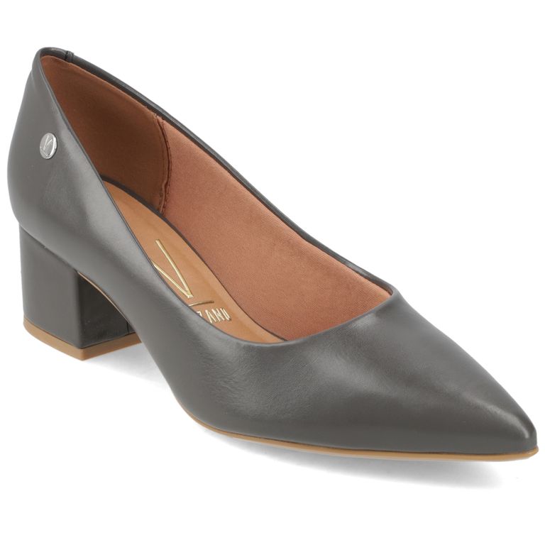 Zapato Taco Ancho Gris