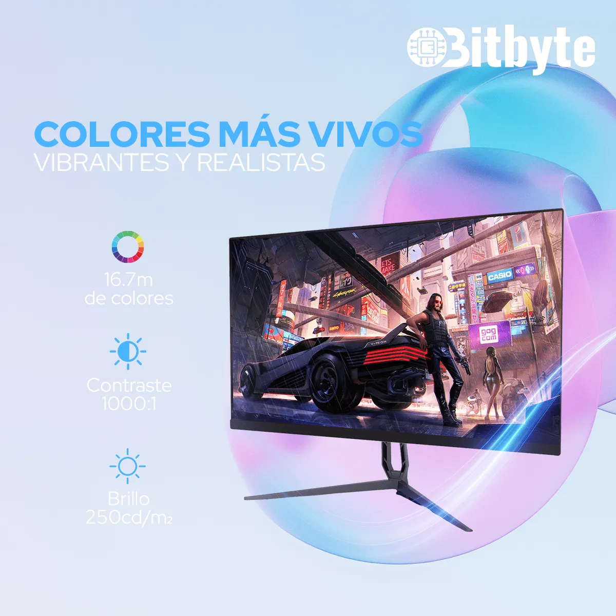 LERNEN - Monitor Gamer 27 Pulgadas QHD 2K 180Hz 1ms HDMI DP Bitbyte