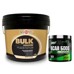 MUSASHI - Proteina Bulk Whey Protein Isolate 4 Lbs + Nutrex Aminoacidos BCAA 6000