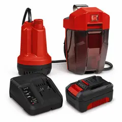 EINHELL - BOMBA DE AGUA LIMPIA INALAMBRICA - KIT BATERIA 4.0AH - 5000 LH - 18V