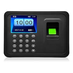 IRM - Reloj Control Asistencia Huella Digital Biometrico 1000 Huellas Pantalla Color USB Sin Software