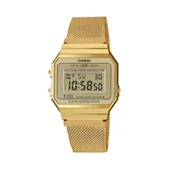 CASIO - Reloj Vintage A700WMG-9ADF Dorado Milanese Slim