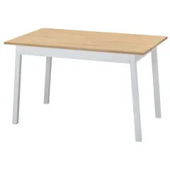 IKEA - PINNTORP Mesa, café/blanco pino, 125x75 cm