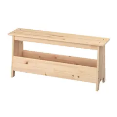 IKEA - PERJOHAN Banca con almacenaje, pino, 100 cm