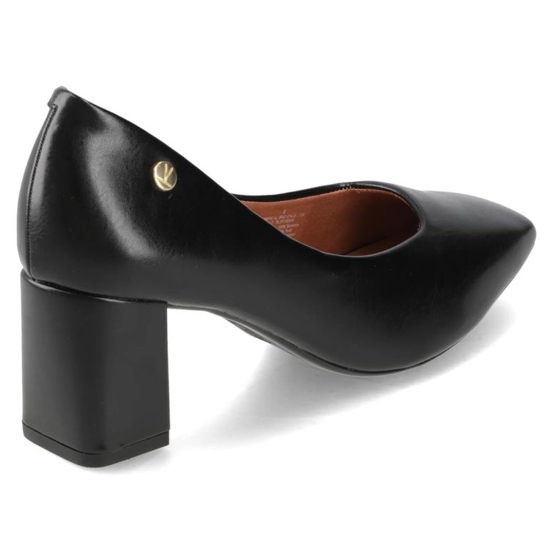 Zapato Taco Ancho Negro Mujer