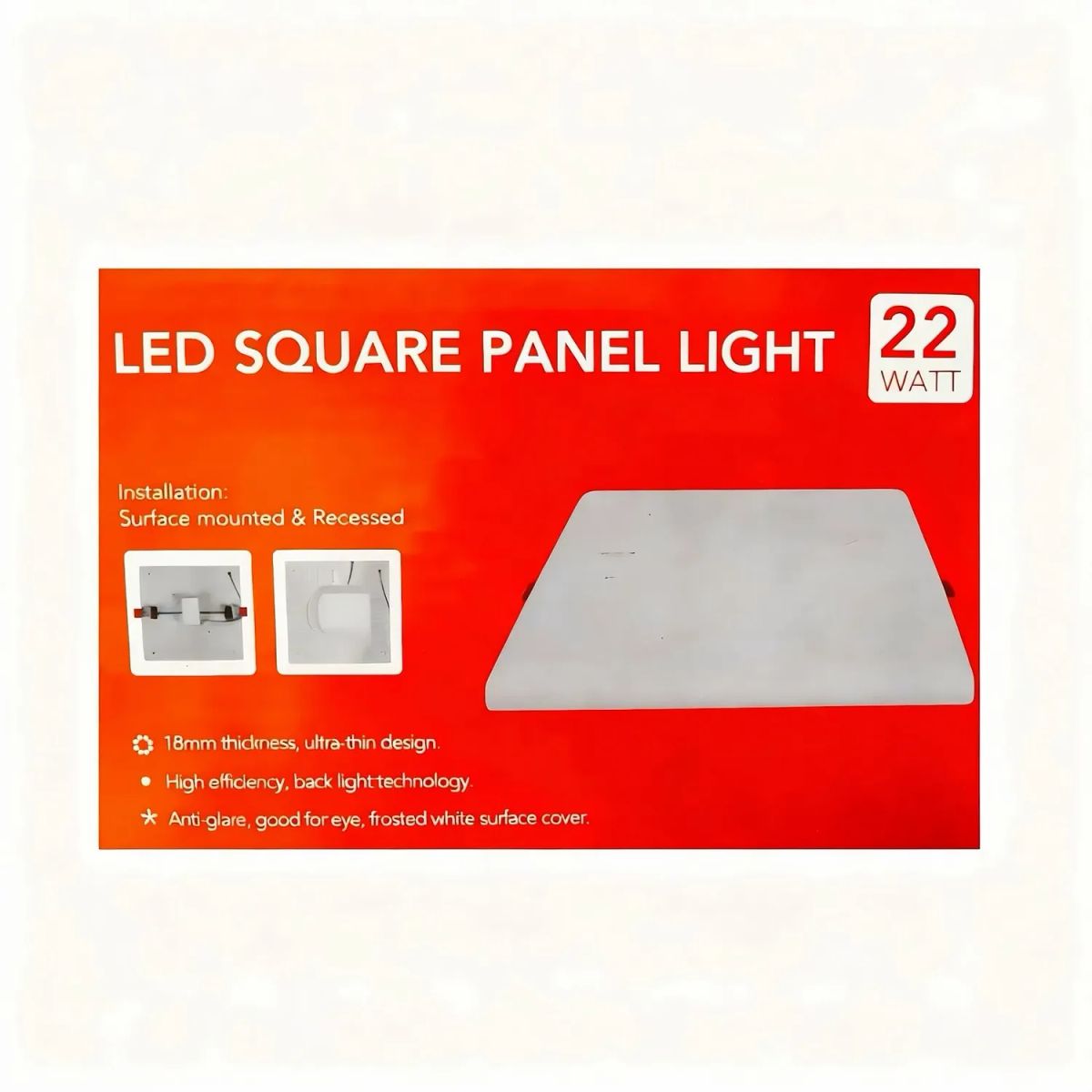 FSL - Panel LED Cuadrado Ajustable 22W 6500K Luz Fría FSL