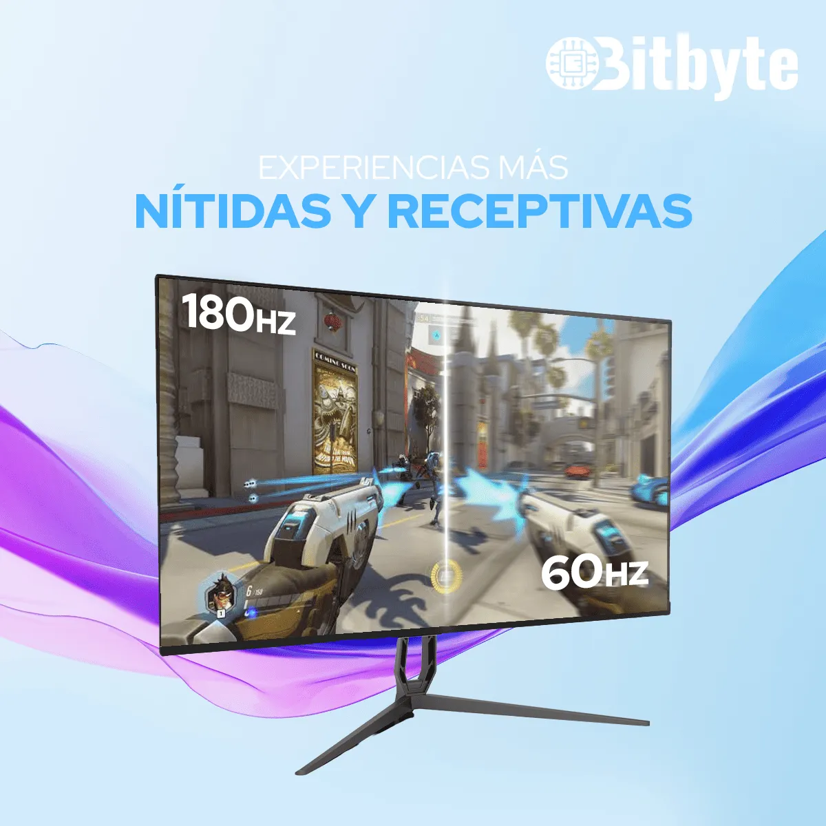 BITBYTE - Monitor Gamer 24 Pulgadas Full HD 180Hz 1ms HDMI Bitbyte
