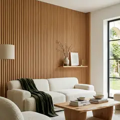 HOGA - Panel Pvc Revestimiento Acanalado 2,9m x 15 cm x 15mm Bamboo