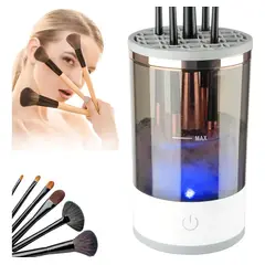 GENERICO - Limpiador Brochas Maquillaje Usb Pinceles Electrico Portatil Color Gris