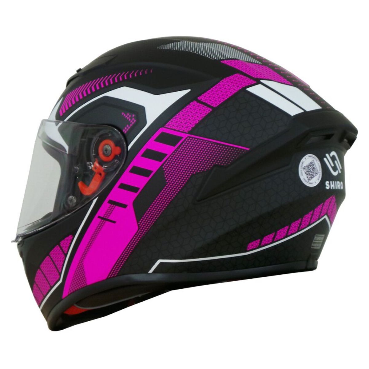 SHIRO HELMETS - Casco Moto Shiro Sh-870 Forza Rosa Fluor