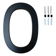GENERICO - Números Flotantes De Dirección De Casa 15,2 Cm - Aluminio Número 0