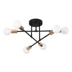 GENERICO - Lámpara de Techo Moderna de 6 Luces E27/E26 Lámpara Colgante