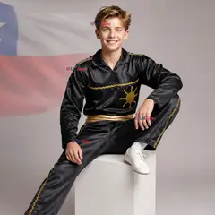 UTILISIMO - Traje Típico Caporal Negro Danza Tradicional Fiestas Patrias