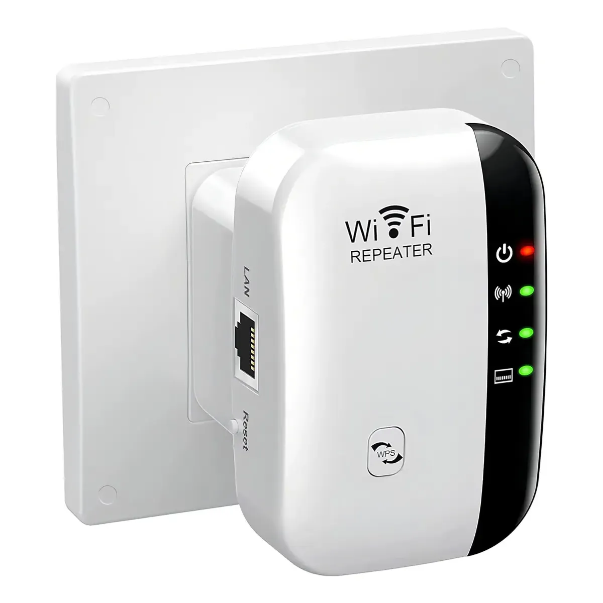 GENERICO - Repetidor Amplificador Wifi Señal 300 Mbps Color Blanco
