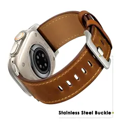 GENERICO - Correa Cuero para Apple Watch 46mm 42mm