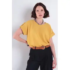 WADOS - BLUSA MANGA CORTA ESCOTE REDONDO