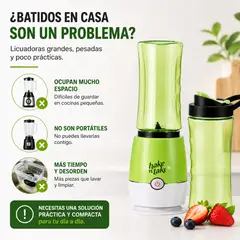MOVI - BATIDORA PORTATIL SHAKE ANTAKE 3 CON 2 VASOS