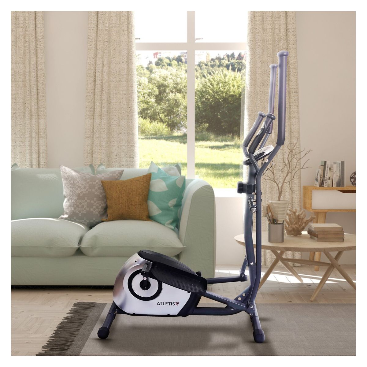 ATLETIS - Bicicleta Elíptica Magnética Pro Tf-B1700 Gris