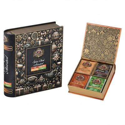 Basilur Libro Spice Chai Surtido Book Metalico 32 Bolsitas