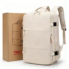 TSKY CHILE SHOPPING - Mochila Viaje Cabina 30L Impermeable Notebook 16 Pulgadas Con Compartimento Zapatos Puerto Usb