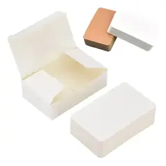 KOKILA - Etiquetas Tags Cartón Blanco - Pack 100 Unid Con Caja