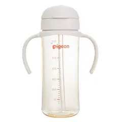 PIGEON - Botella con Bombilla 330ml 18 Meses+