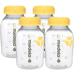 MEDELA - Set 4 Botellas para Almacenamiento de Leche Materna 150ml