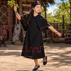 UTILISIMO - Traje Típico Vestido Mapuche 3 Piezas Juvenil Fiestas Patrias
