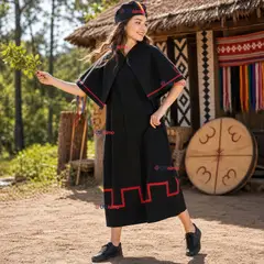 UTILISIMO - Traje Típico Vestido Mapuche 3 Piezas Mujer Fiestas Patrias