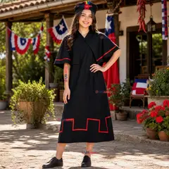 UTILISIMO - Traje Típico Vestido Mapuche 3 Piezas Mujer Fiestas Patrias
