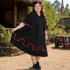 UTILISIMO - Traje Típico Vestido Mapuche 3 Piezas Mujer Fiestas Patrias
