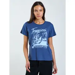 MAUI AND SONS - Polera MC Lira Celeste Mujer
