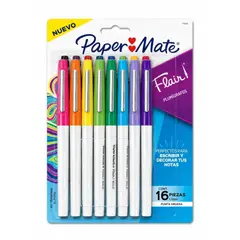 PAPER MATE - Set 16 Marcadores Flair P. Gruesa