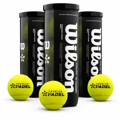 WILSON - Pelotas Padel Premier 3 Tarros 9 Unid Profesional