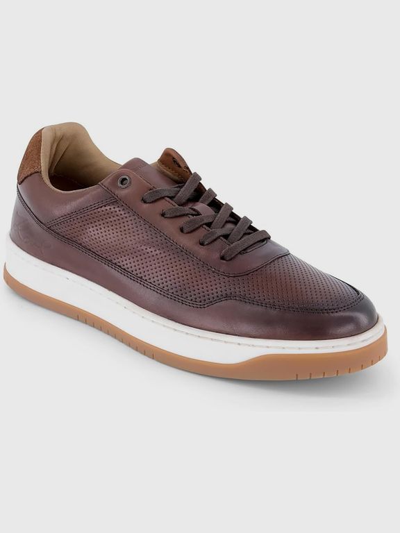 Zapatillas perforadas Café