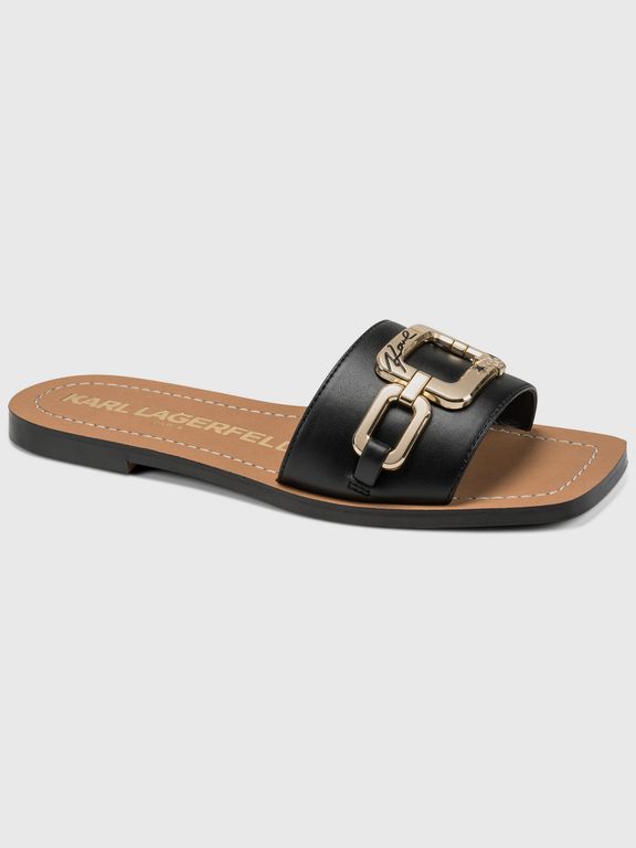 Sandalias Marzella con detalles metálicos Negro